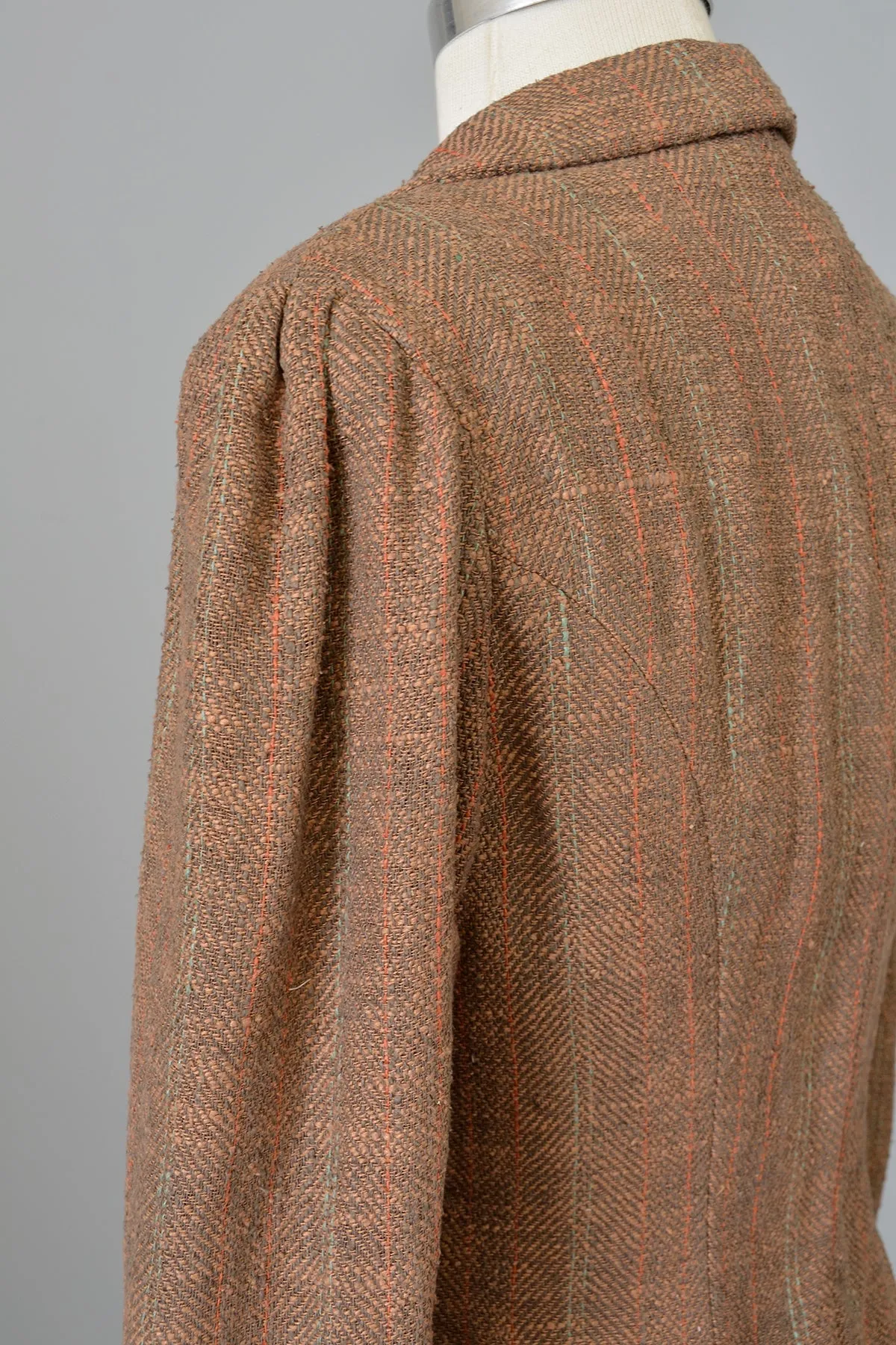 1970s Ralph Lauren Silk Tweed Cropped Riding Jacket