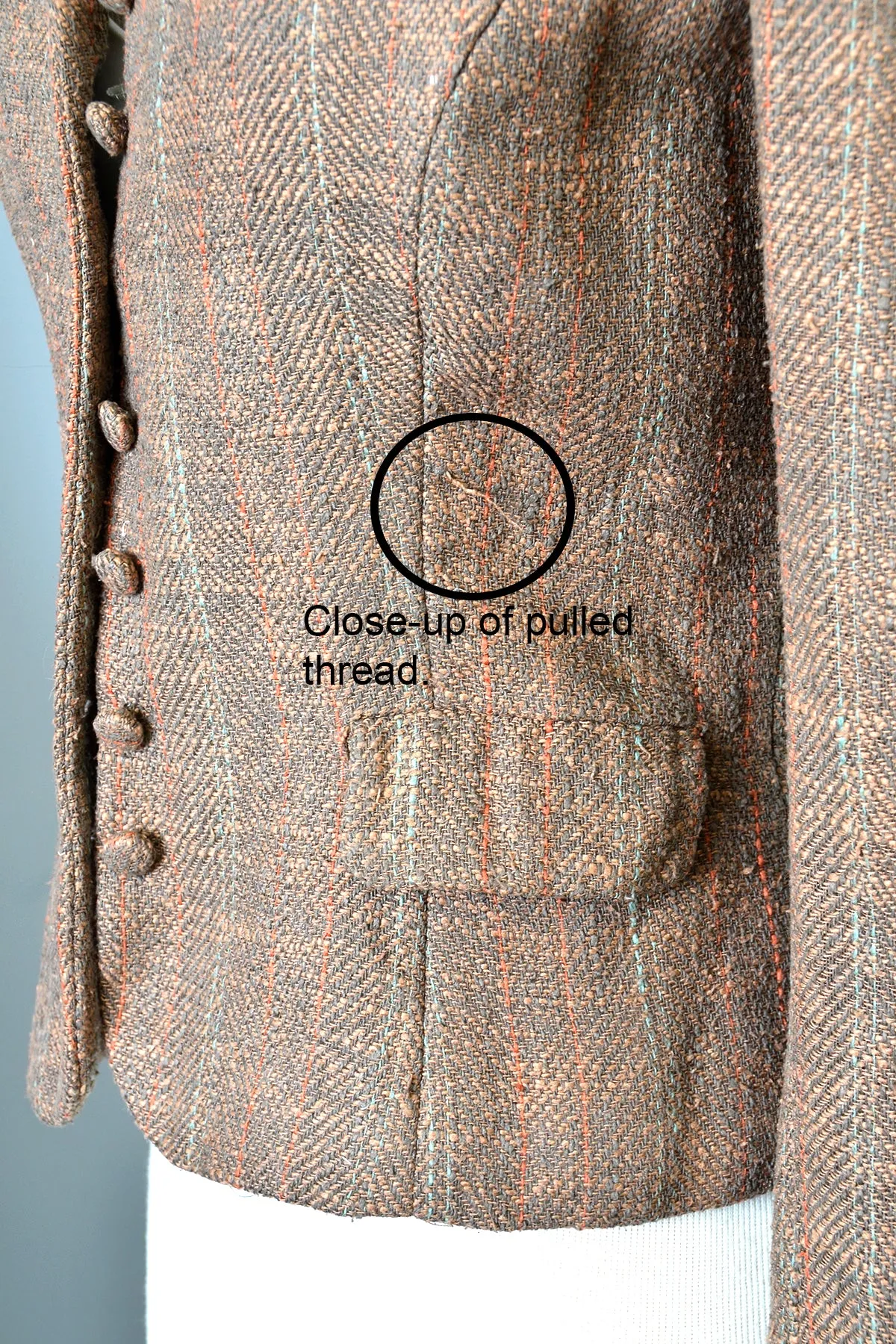 1970s Ralph Lauren Silk Tweed Cropped Riding Jacket