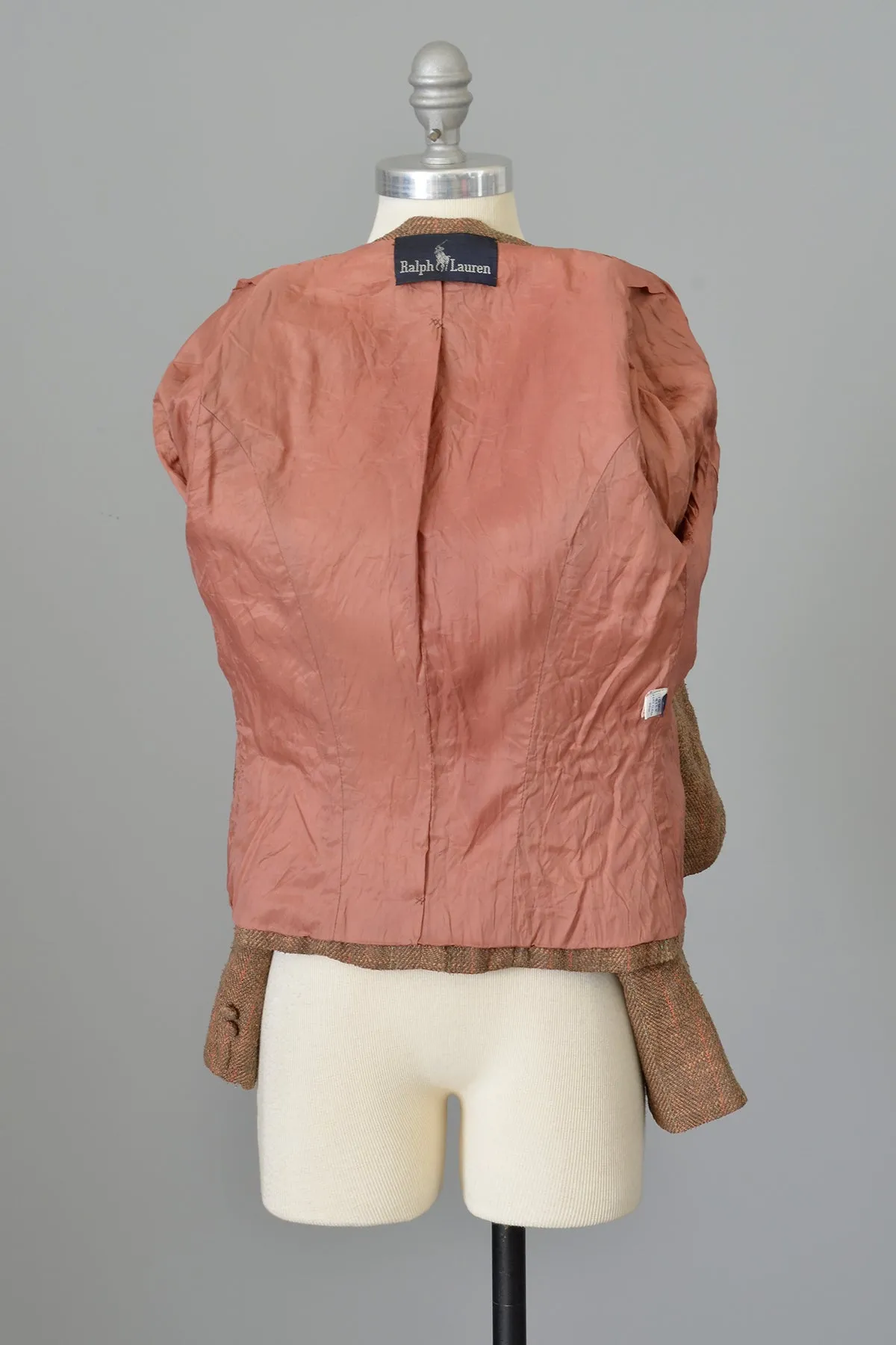 1970s Ralph Lauren Silk Tweed Cropped Riding Jacket