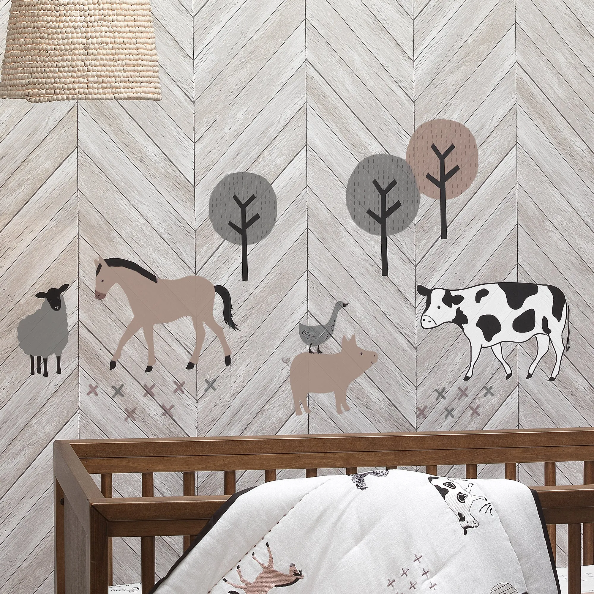 Baby Farm 5-Piece Crib Bedding Set