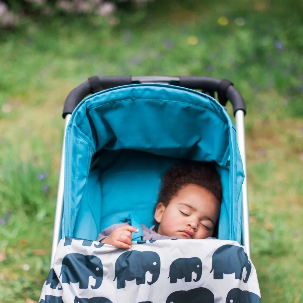 BabyWearing Raincover  -  GREY ELEPHANT