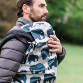 BabyWearing Raincover  -  GREY ELEPHANT