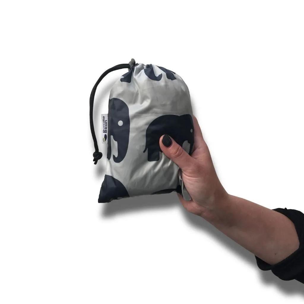 BabyWearing Raincover  -  GREY ELEPHANT