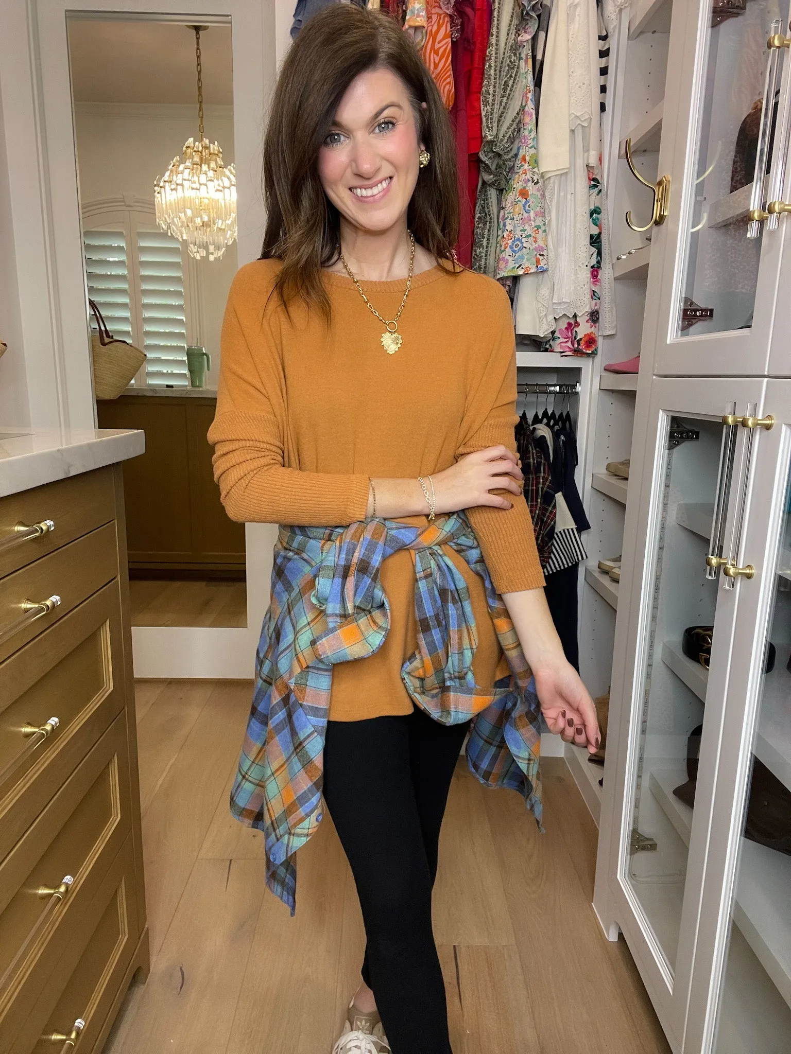 *BELLES & DOORBUSTER* Cabin Cuddle Brushed Tunic in Camel *FINAL SALE*