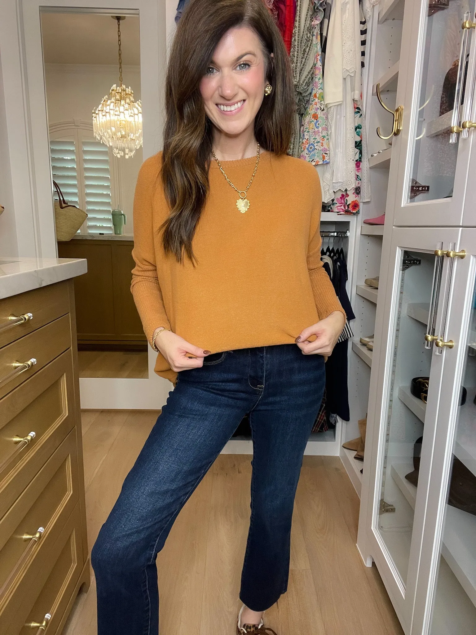 *BELLES & DOORBUSTER* Cabin Cuddle Brushed Tunic in Camel *FINAL SALE*