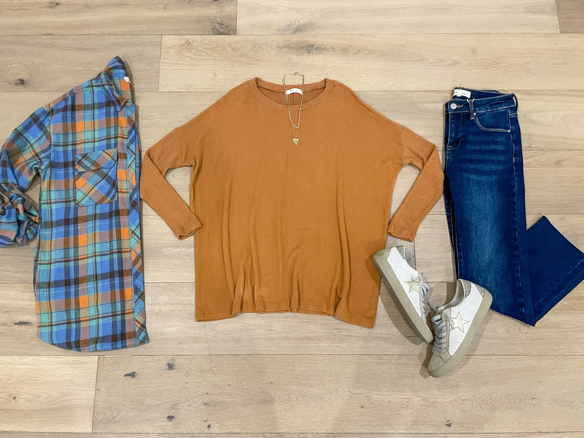 *BELLES & DOORBUSTER* Cabin Cuddle Brushed Tunic in Camel *FINAL SALE*