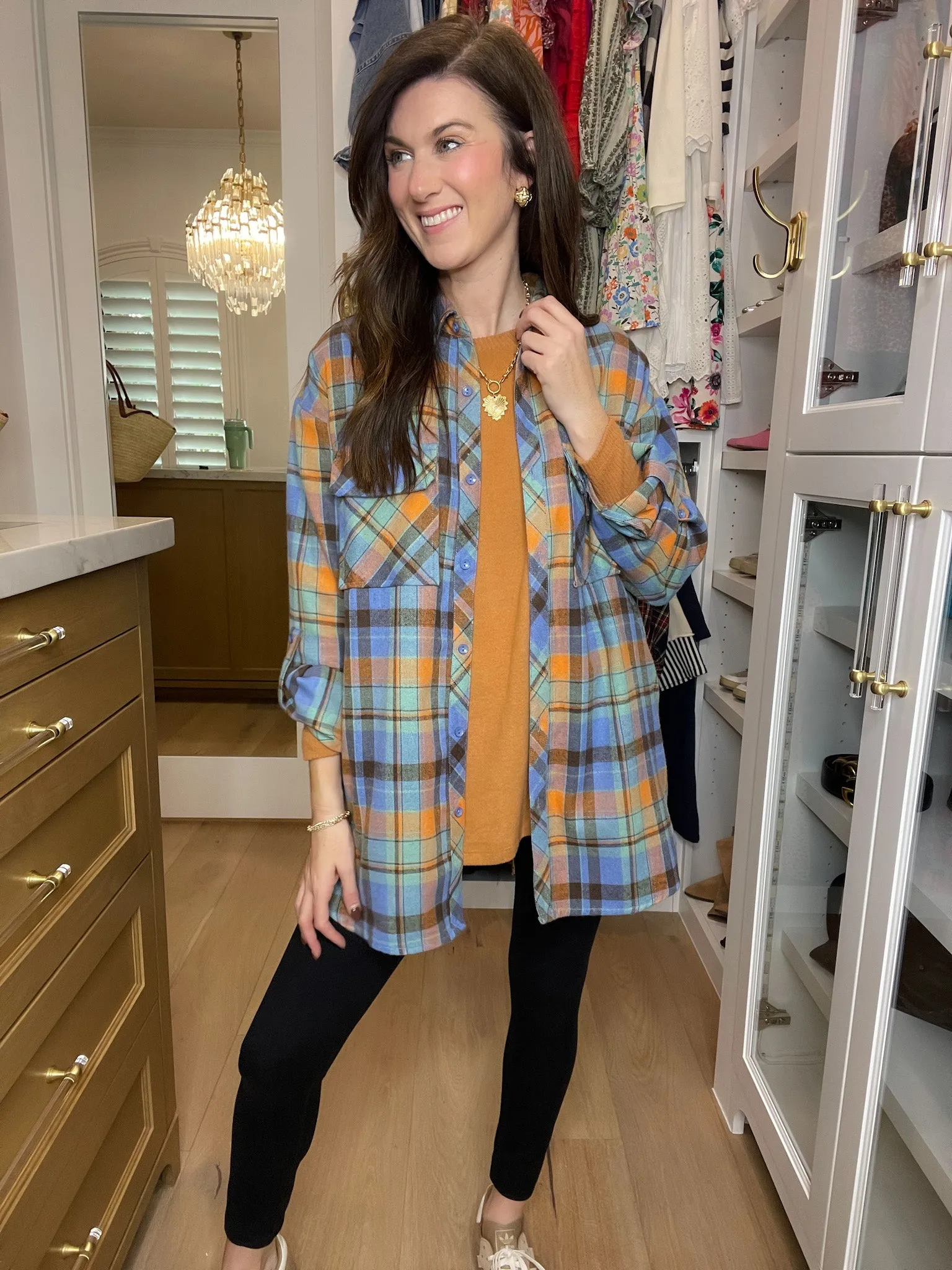 *BELLES & DOORBUSTER* Cabin Cuddle Brushed Tunic in Camel *FINAL SALE*