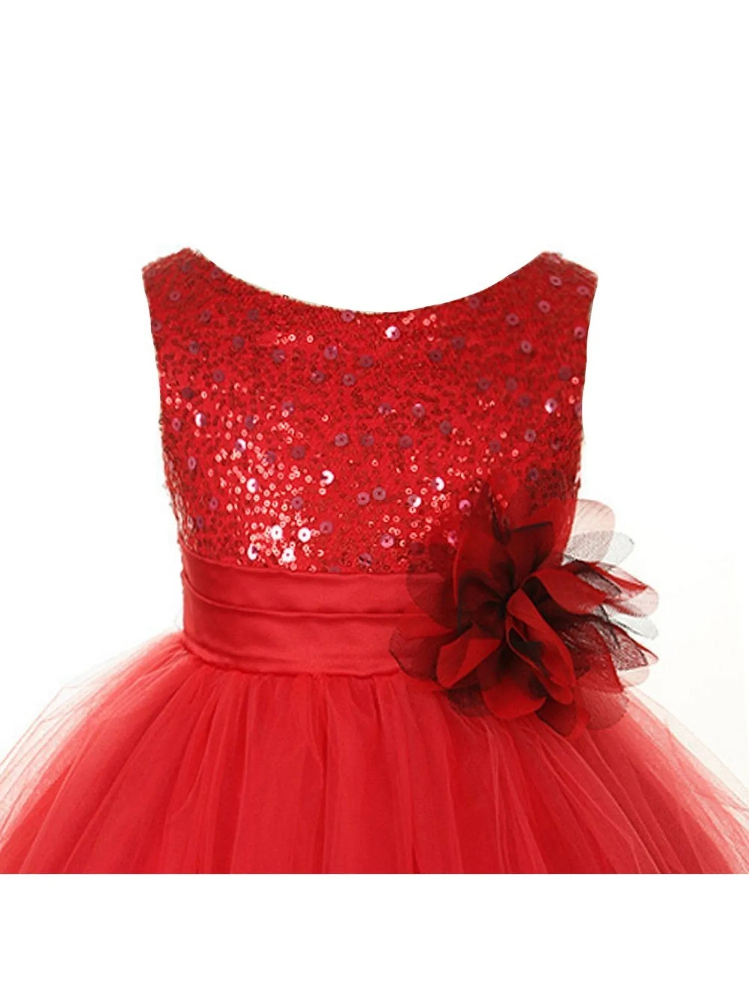 Big Girls Sequin Tulle Plus Size Party Dress 16.5-20.5