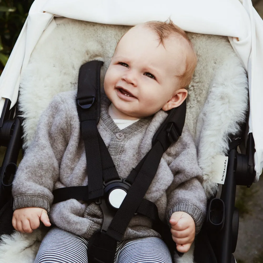 Cardigan - Wool Fleece - Sesame