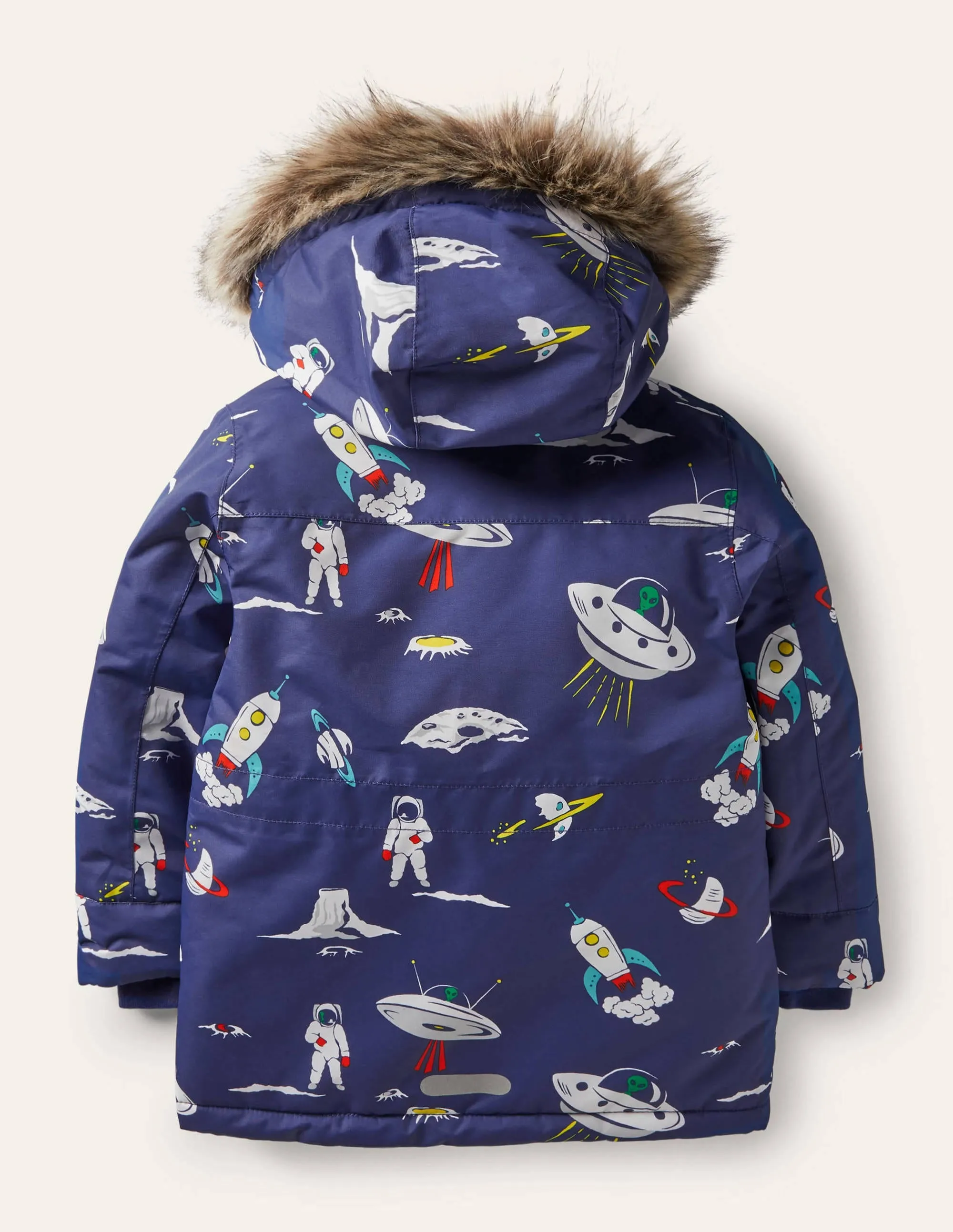 Cosy Waterproof Parka-Starboard Blue Space