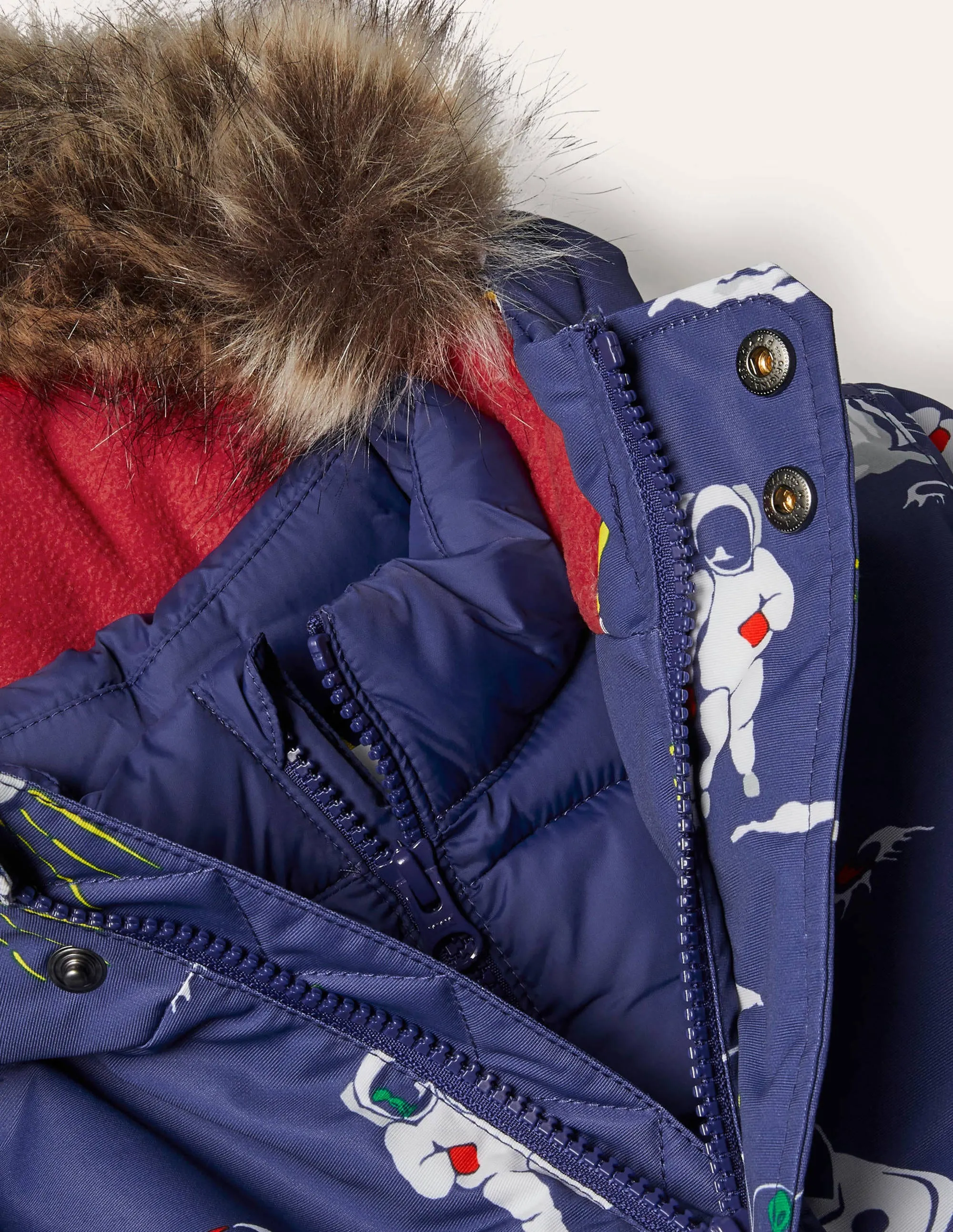 Cosy Waterproof Parka-Starboard Blue Space
