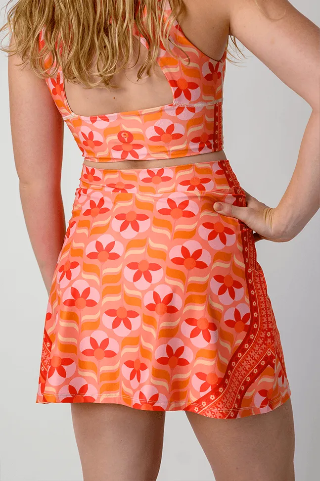 Court Skort in Peach Out