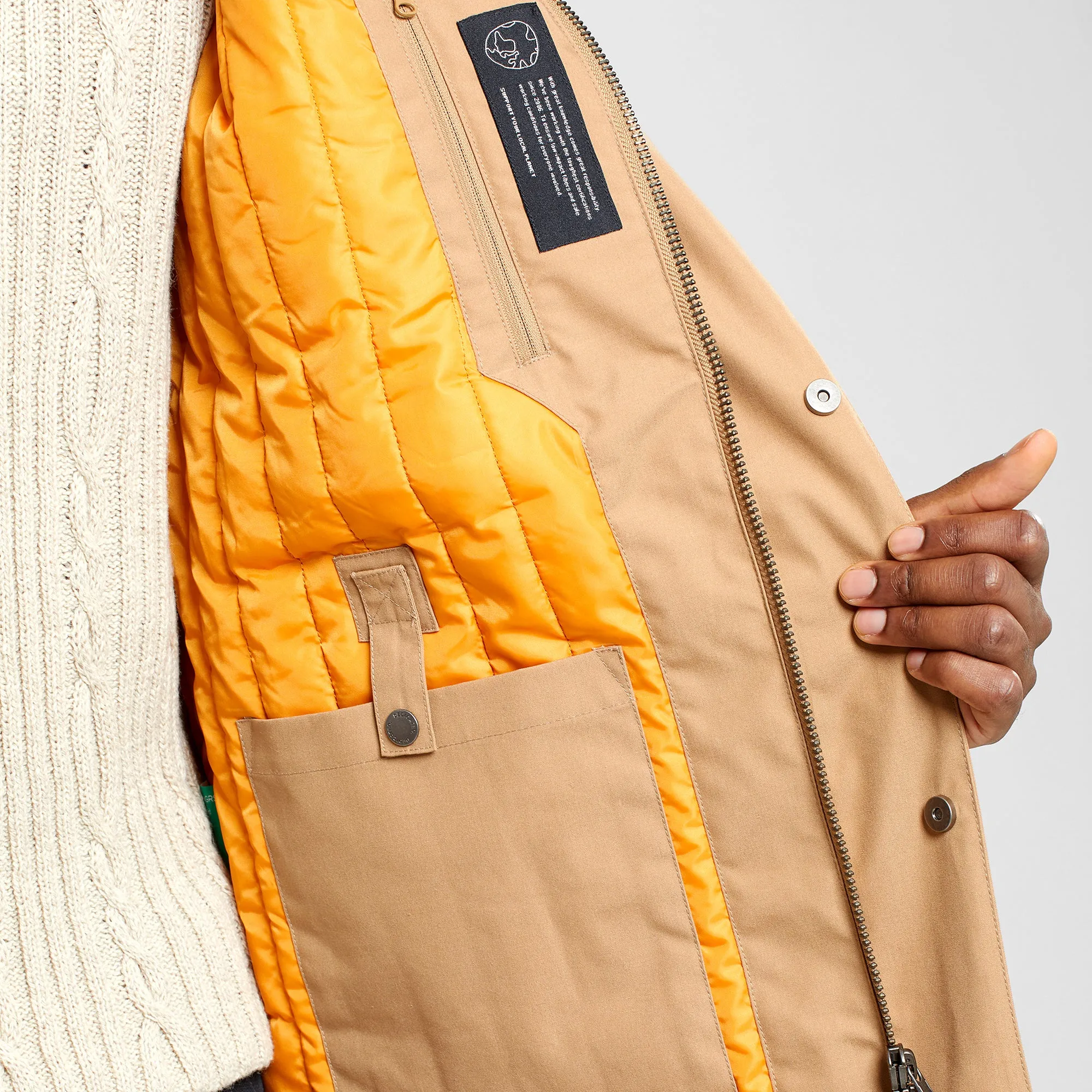 Dedicated Parka Jacket Stavanger Tiger Brown