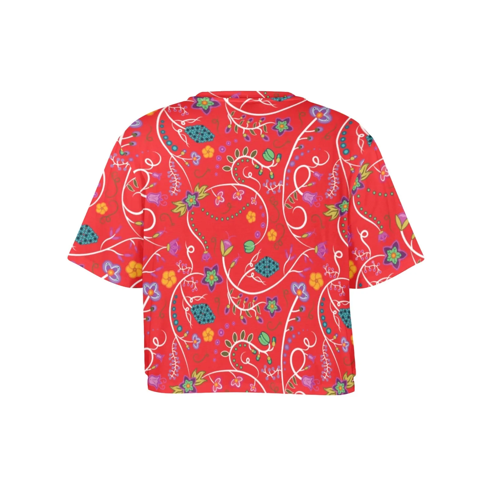 Fresh Fleur Fire Women's Cropped T-shirt