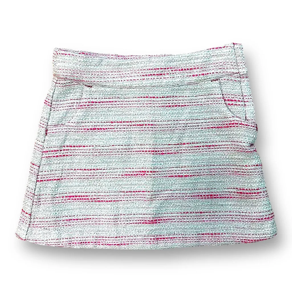 Girls Janie and Jack Size 4 Pink & Silver Elastic Waist Skirt