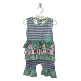 Knit Romper w/Ruffles