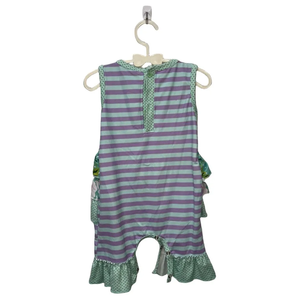 Knit Romper w/Ruffles