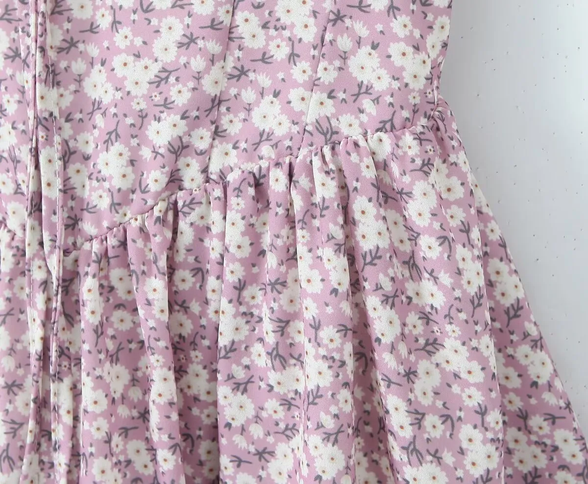 Lace-up Floral Sexy Vacation Romper