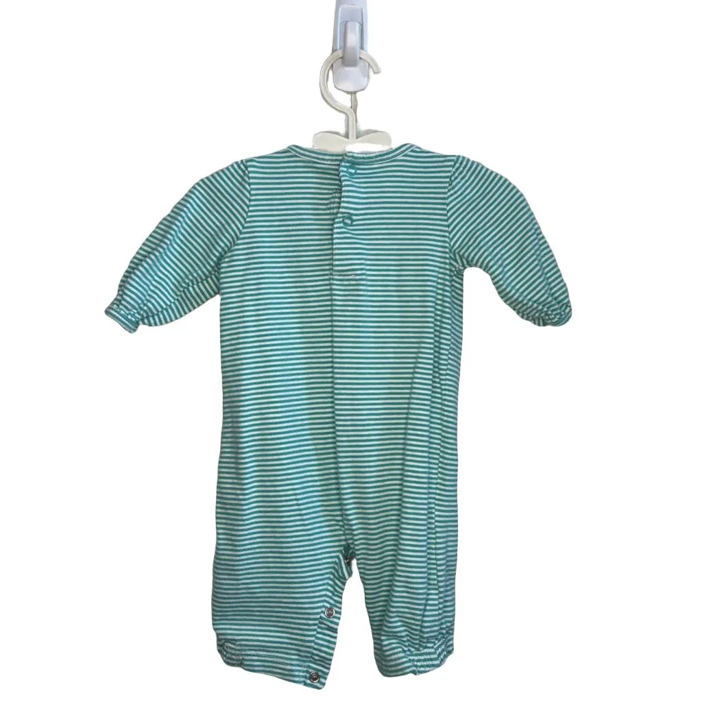 LS Striped Romper / Owl