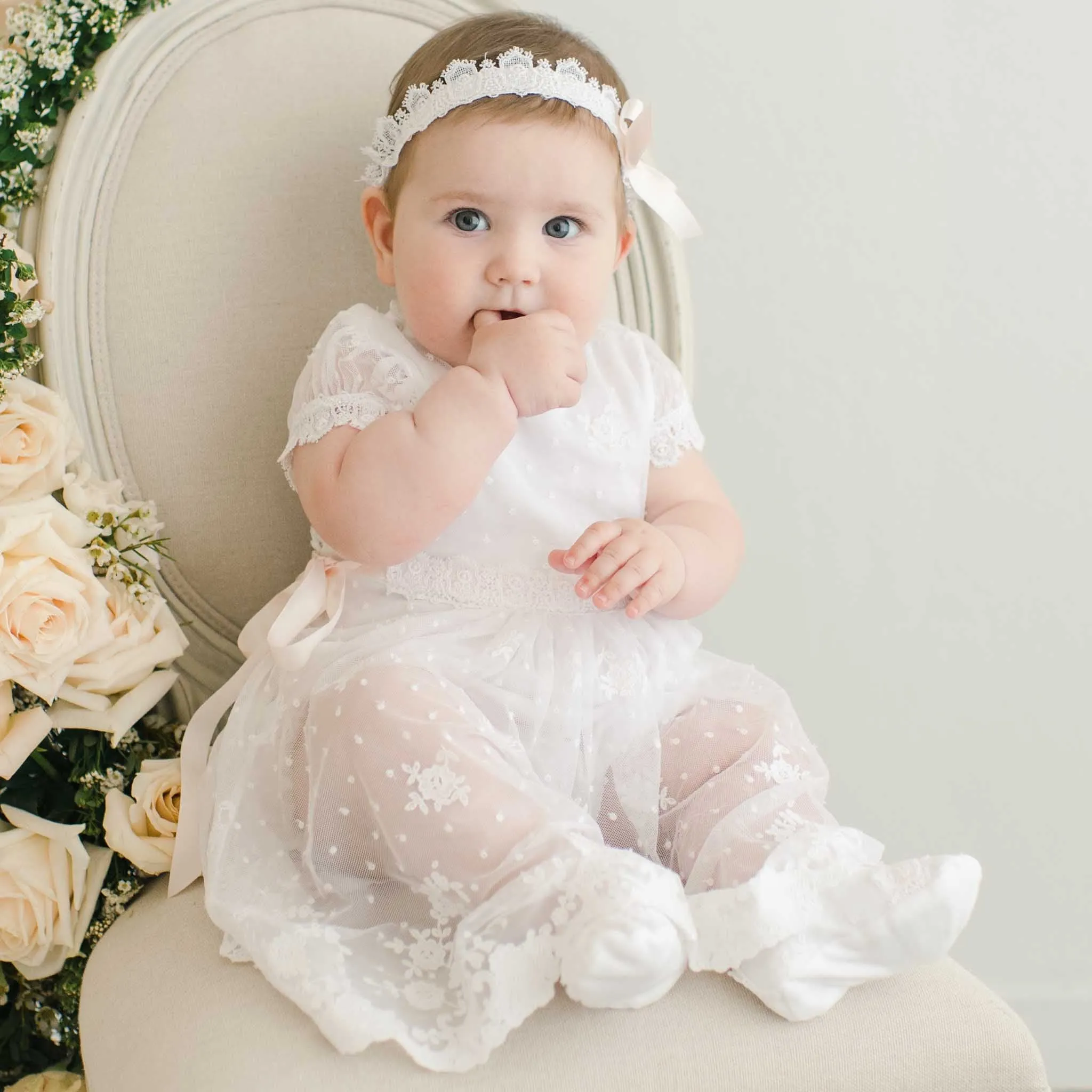 Melissa Christening Romper Dress