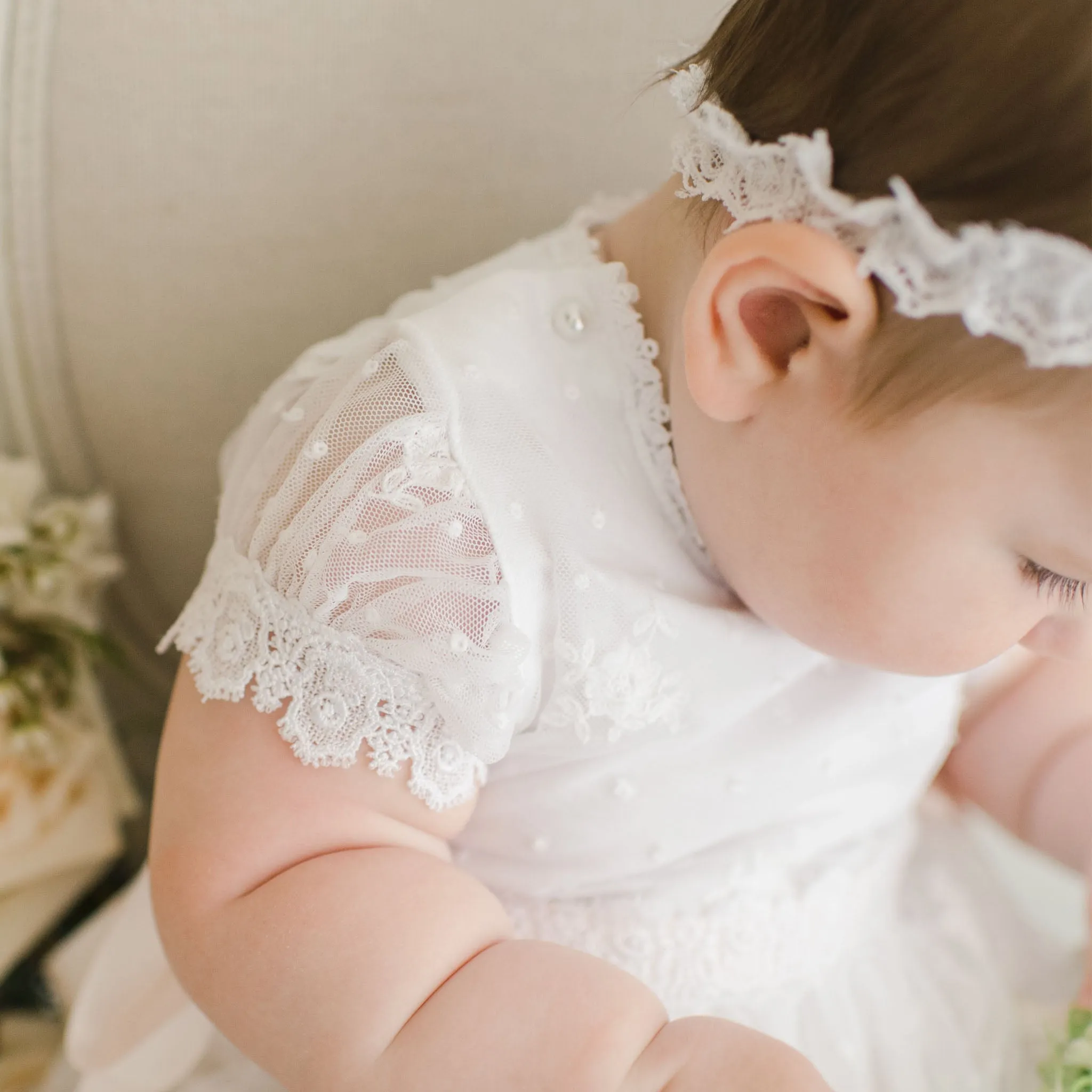 Melissa Christening Romper Dress