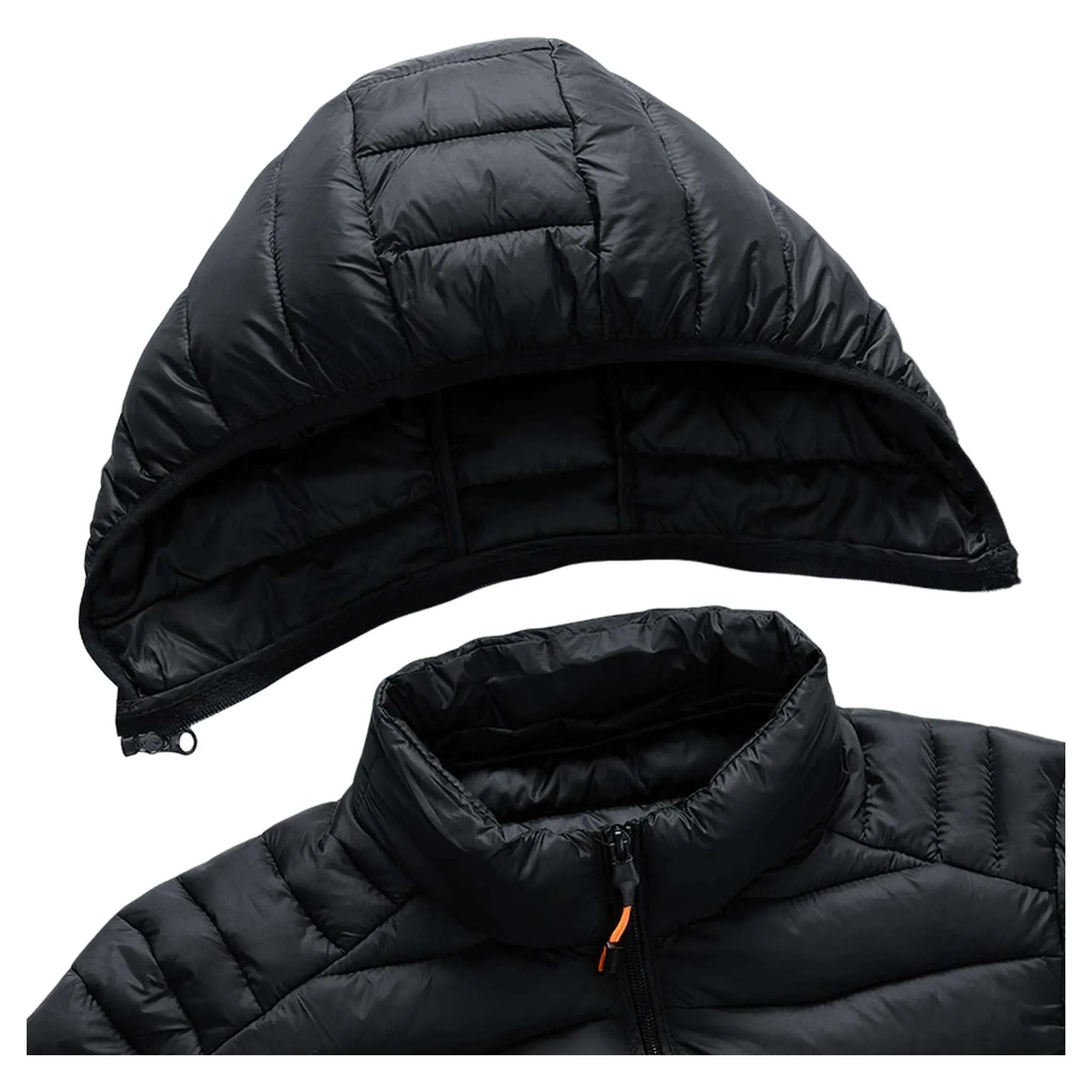 Men's Insulated Winter Parka with Detachable Hood