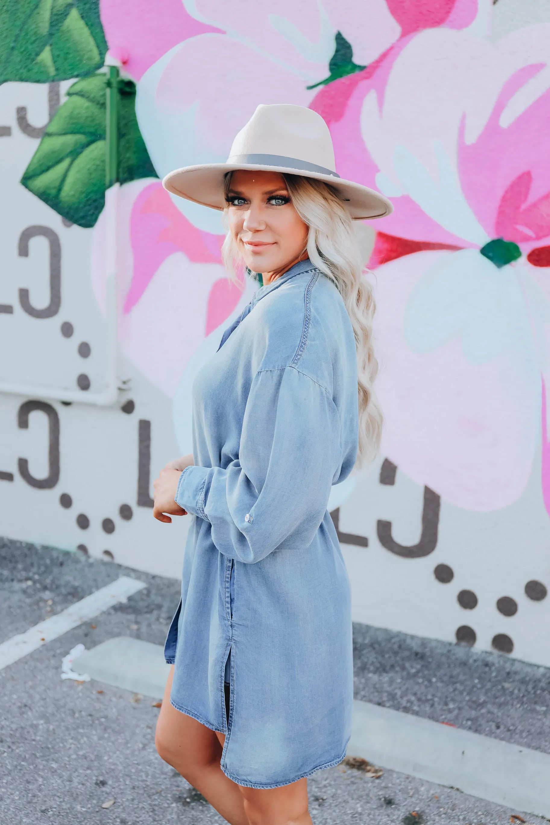 Natchez Chambray Shirt Dress