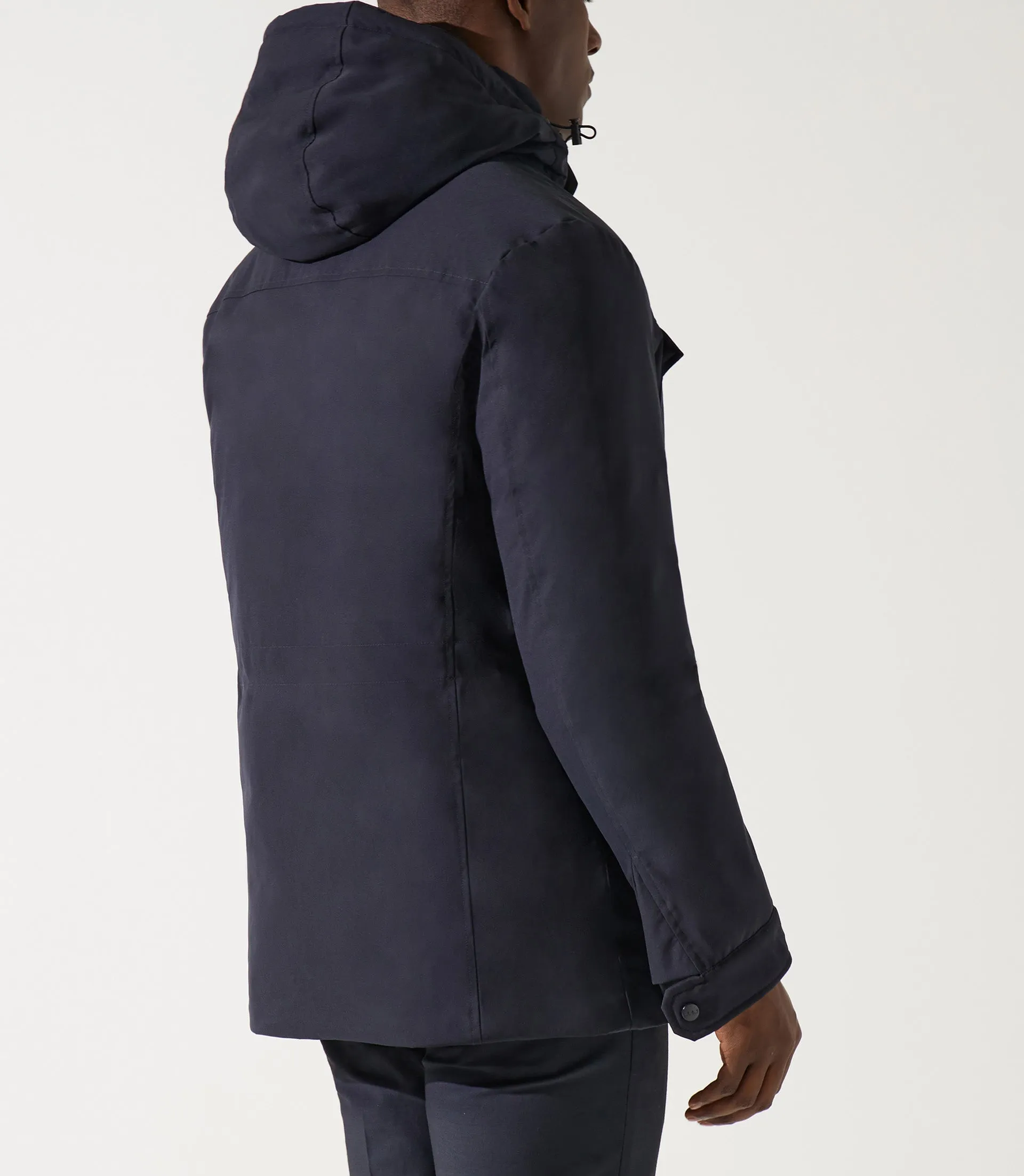 Parka longue 4 poches marine MIRAN