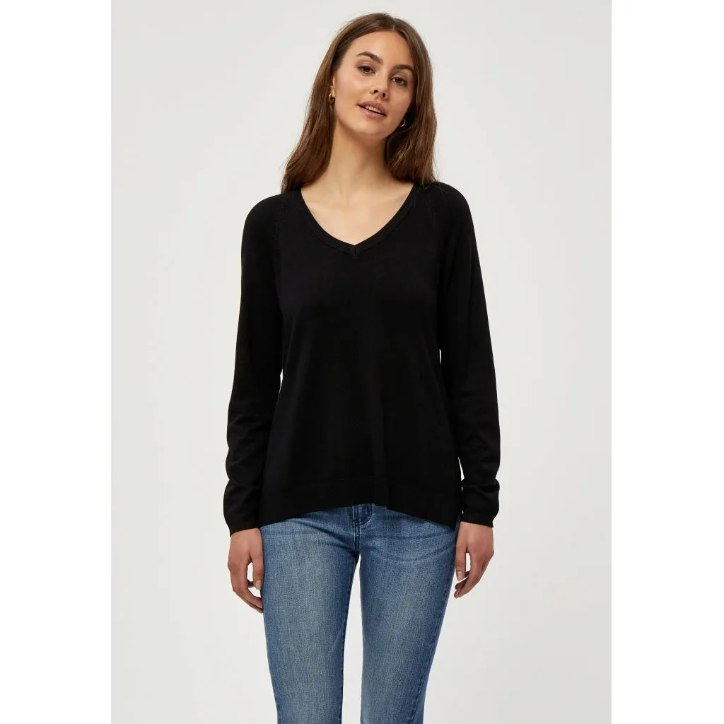 PC1250 Tana V-Neck Sweater -  Black