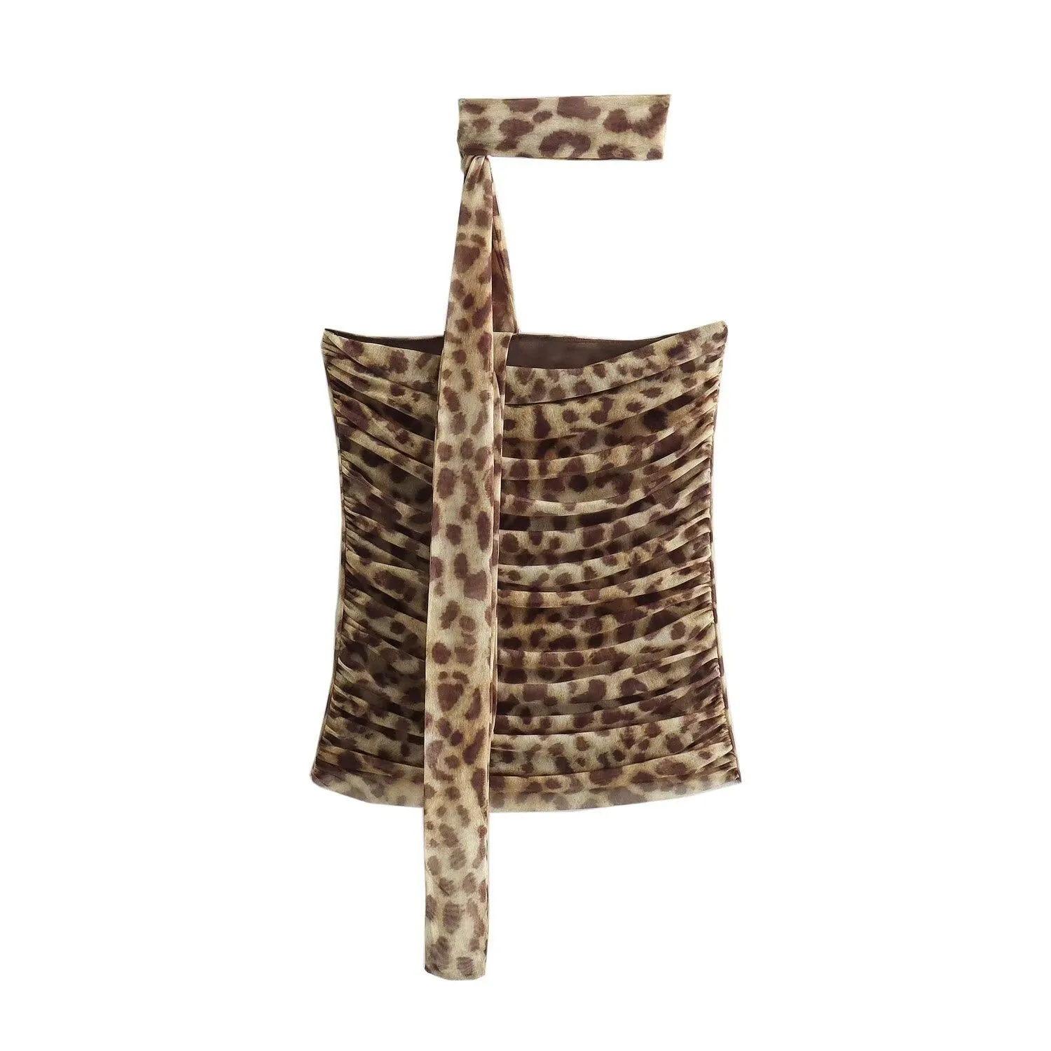Pre Order:  Animal Print Tulle Top   Skirt Set
