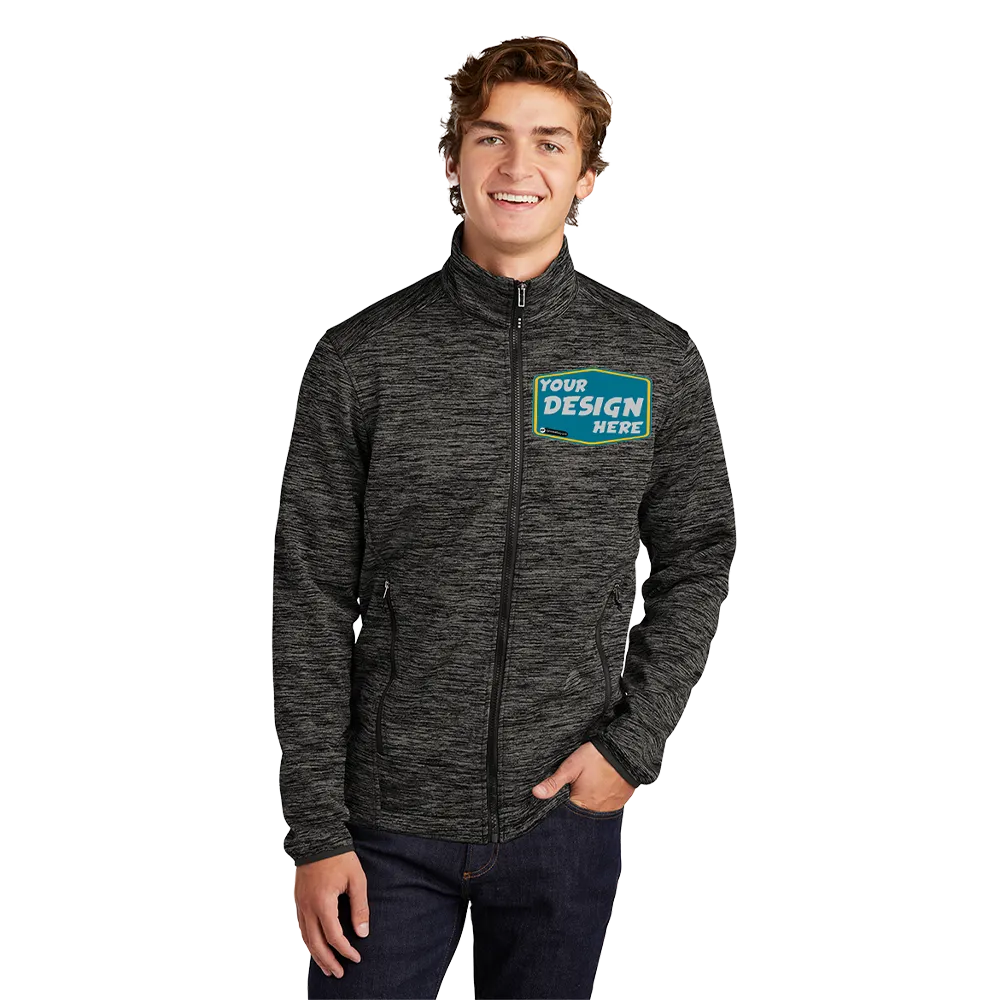 SPORT-TEK Custom Men's PosiCharge Electric Heather Soft Shell Jacket