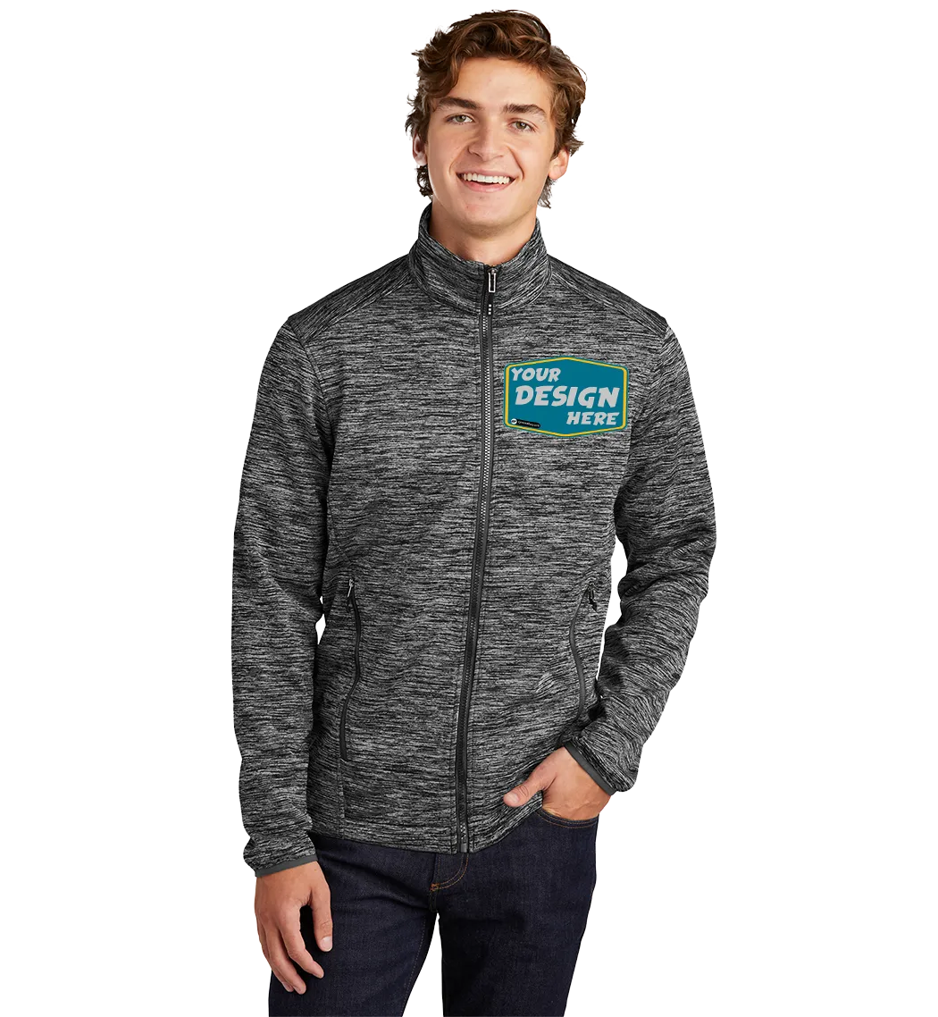 SPORT-TEK Custom Men's PosiCharge Electric Heather Soft Shell Jacket