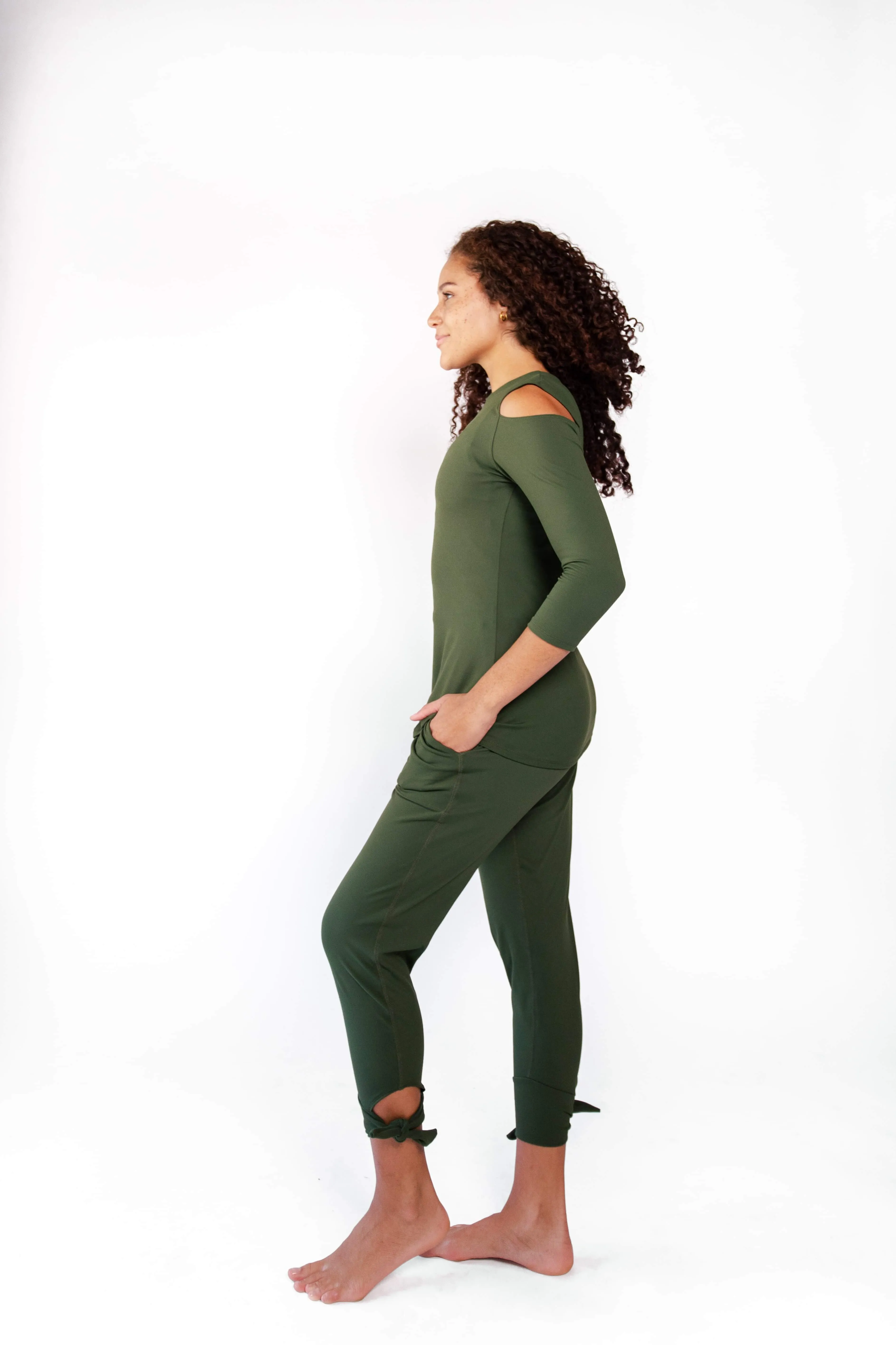 Sunday Jogger in Forest Green
