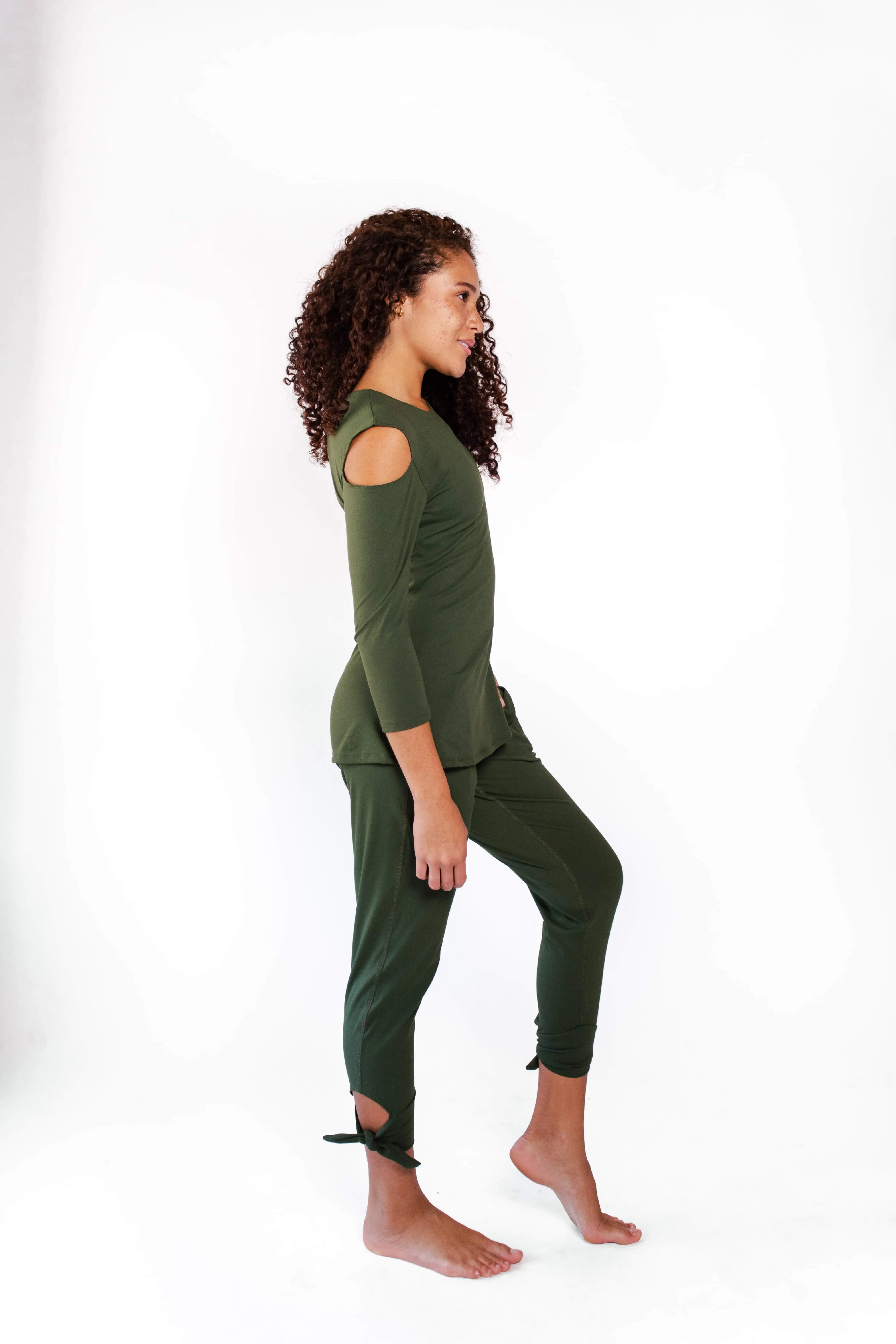 Sunday Jogger in Forest Green