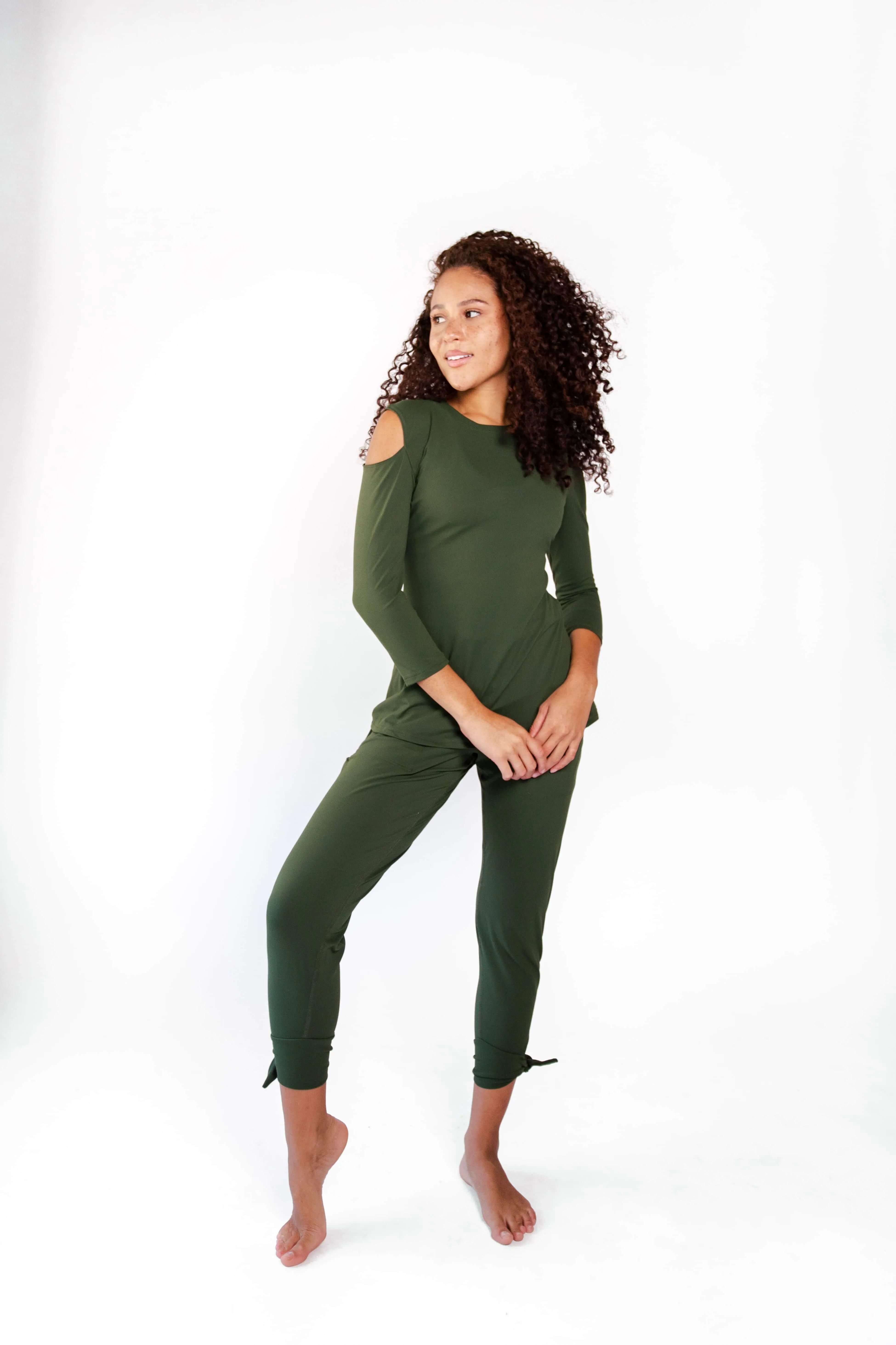 Sunday Jogger in Forest Green