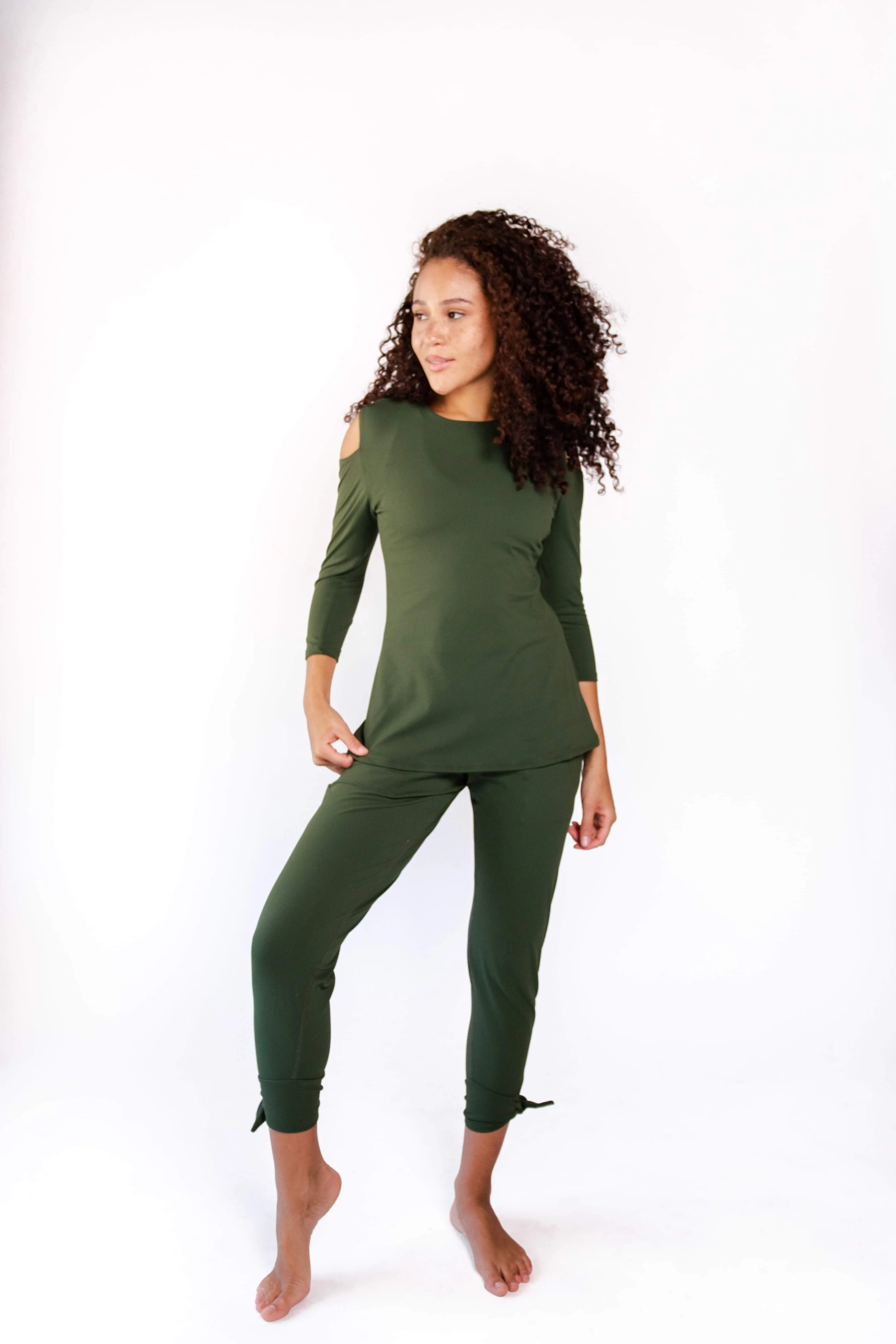 Sunday Jogger in Forest Green