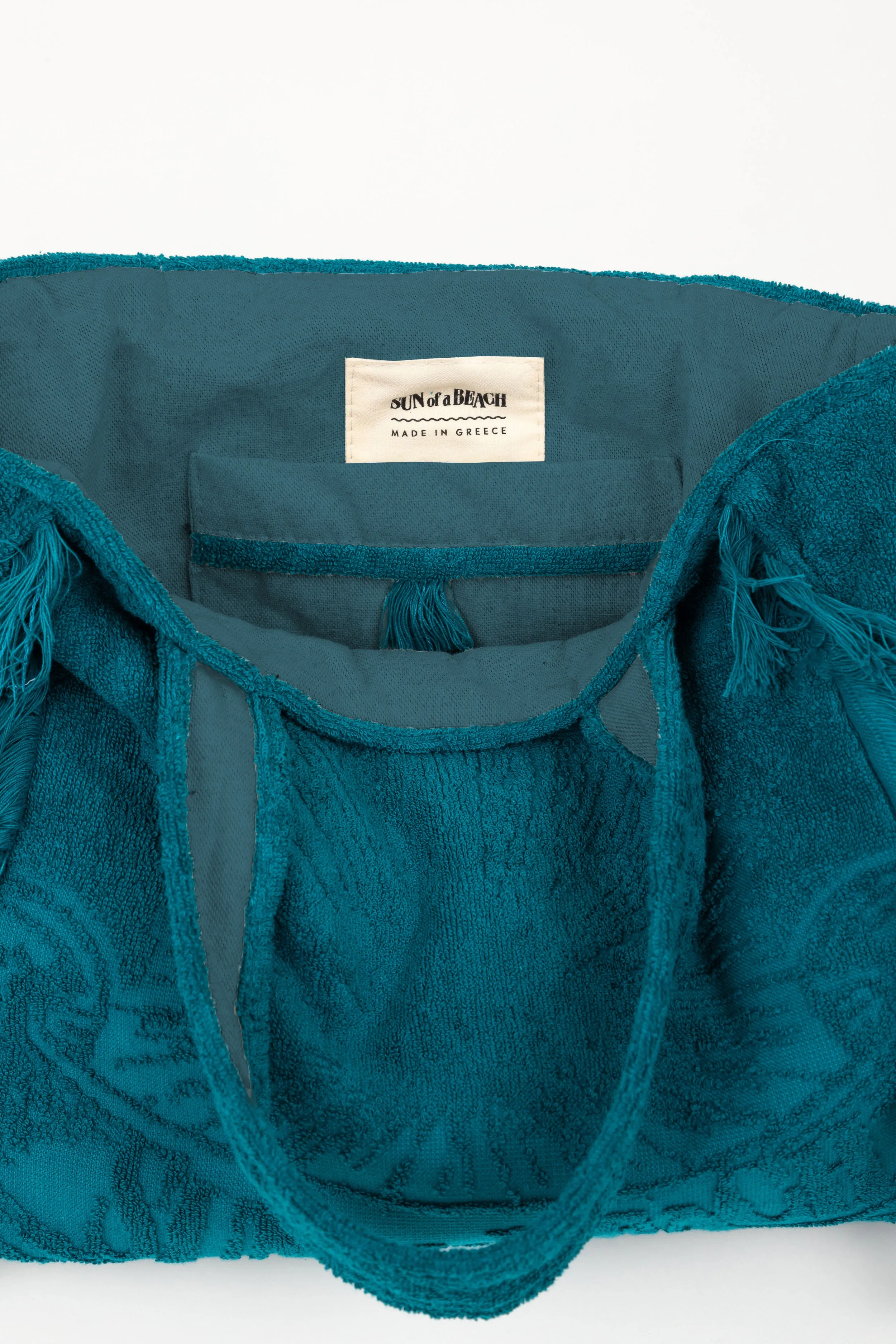 Teal | Mini Terry Tote Bag