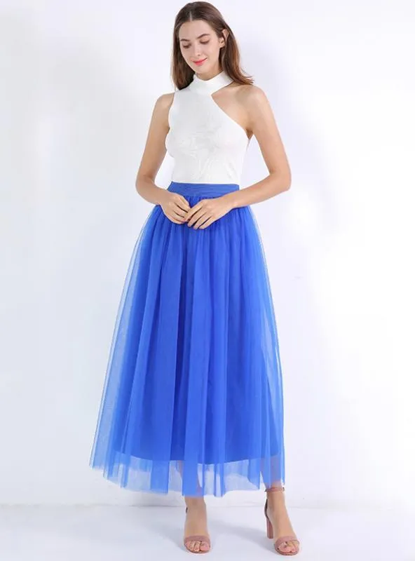 TULLE SKIRT BOUFFANT PUFFY FASHION SKIRT LONG TUTU SKIRTS