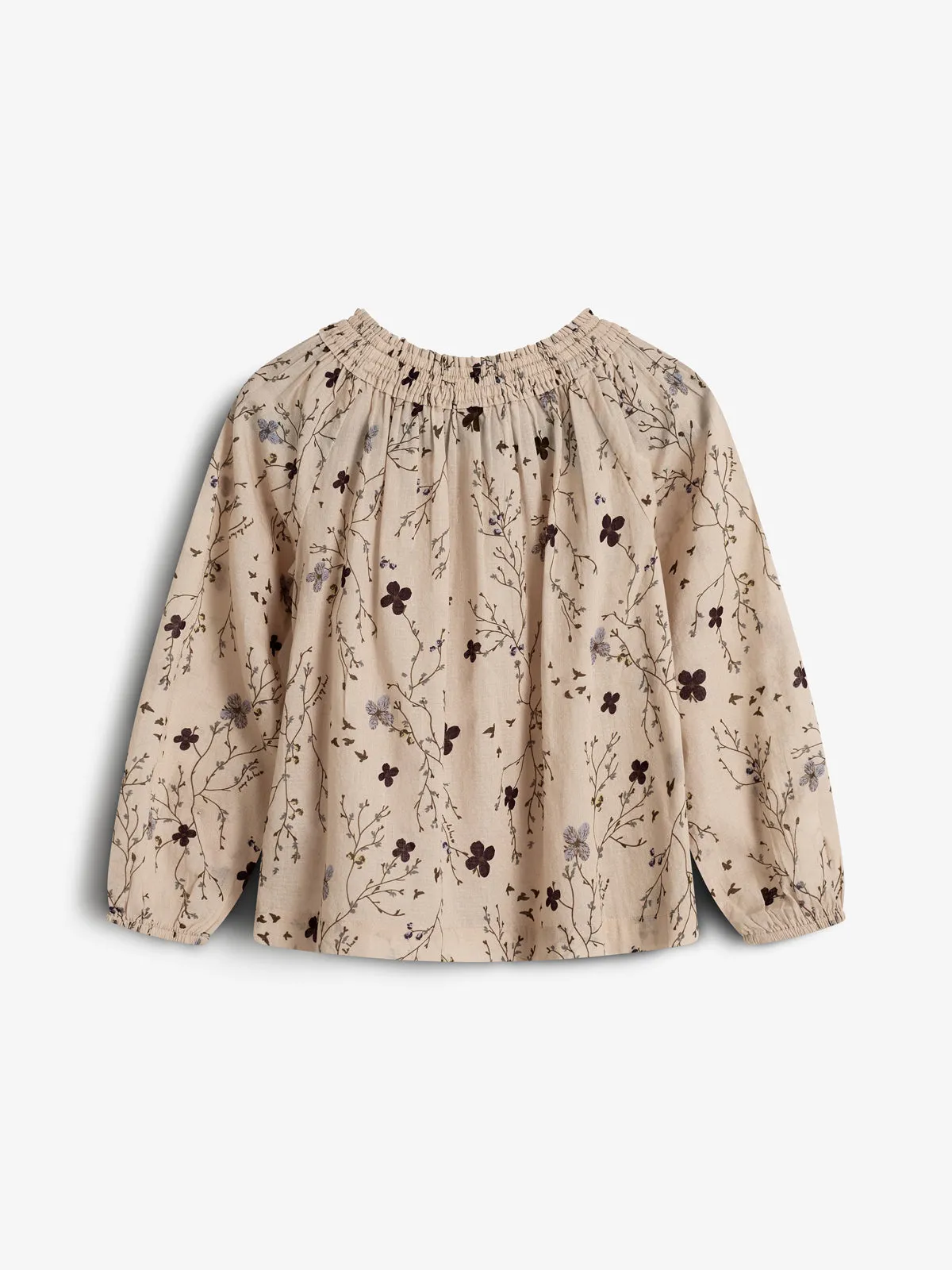 Tunic w. Floral Print - Kids - Moonlight/Purple