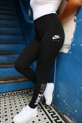 W NIKE AIR HIGH-WAISTED LEGGINGS "BLK"