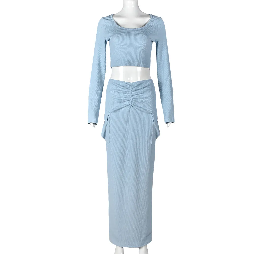Waist-Exposing Thickened High-Stretch Suit