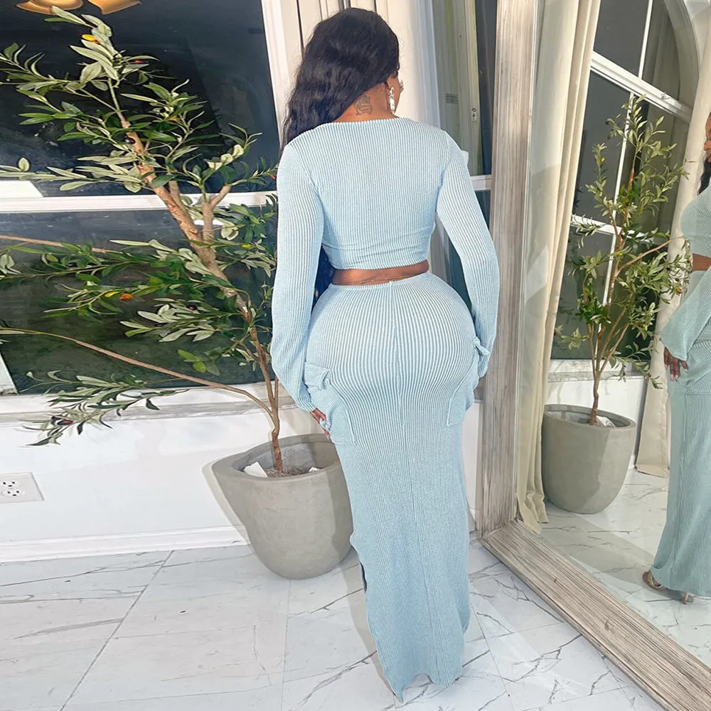 Waist-Exposing Thickened High-Stretch Suit